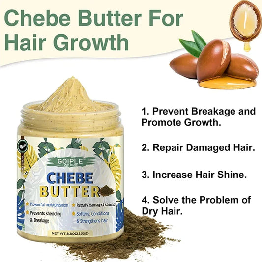 GOIPLE Chebe Butter Hair Treatment - Deep Nourishing Repair Oil Mask for Hair Growth & Damage Care