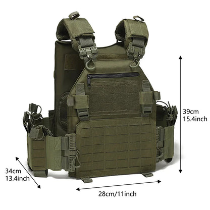 Outdoor Training Vest – Multi-Functional Waterproof MOLLE Expansion Quick-Release Wear-Resistant Tactical Vest