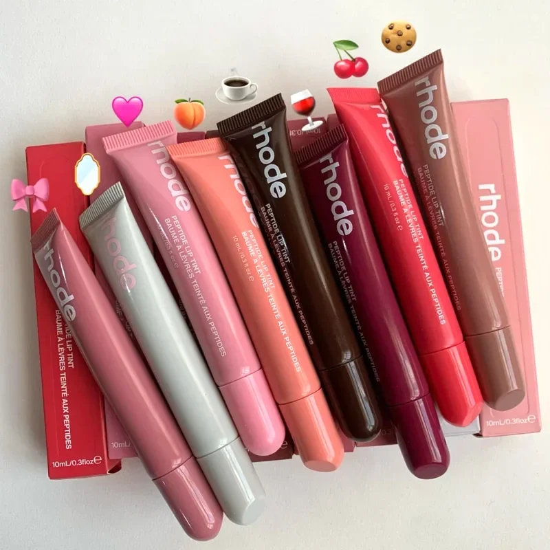 Rhode Peptide Lip Balm Set - Long-Lasting Moisturizing Lip Treatment with Coffee & Raspberry Lip Care