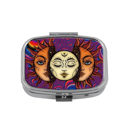 Dragon & Tiger Metal Medicine Box - Moisture-Resistant Portable Pill Storage Case with Movie-Inspired Design