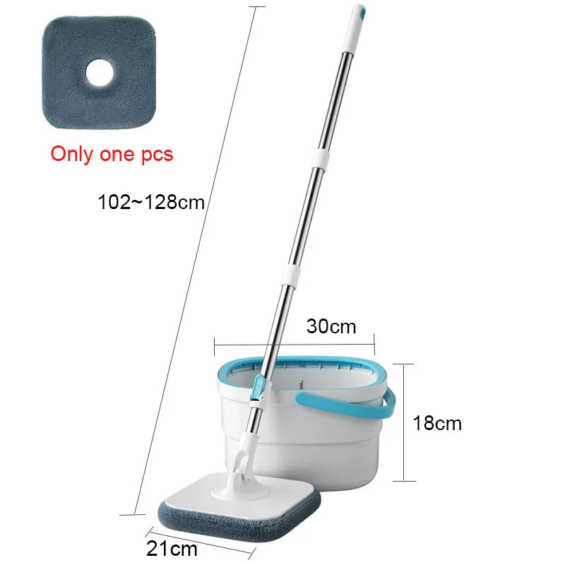 360° Spin Squeeze Mop for Floor Cleaning | Easy-Drain Household Mop with Handle | Home Cleaning Broom & Mop Tool Set