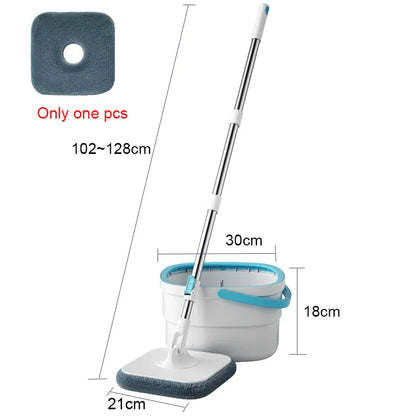 360° Spin Squeeze Mop for Floor Cleaning | Easy-Drain Household Mop with Handle | Home Cleaning Broom & Mop Tool Set
