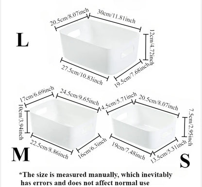 Multi-Functional Storage Boxes – Durable Plastic Organizers for Cosmetics, Snacks, Kitchen, Bathroom & Office