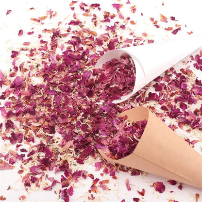 Natural Dried Rose Petals Confetti – 10g Biodegradable Wedding Flower Confetti for Party Decoration, DIY Crafts & Handmade Gifts
