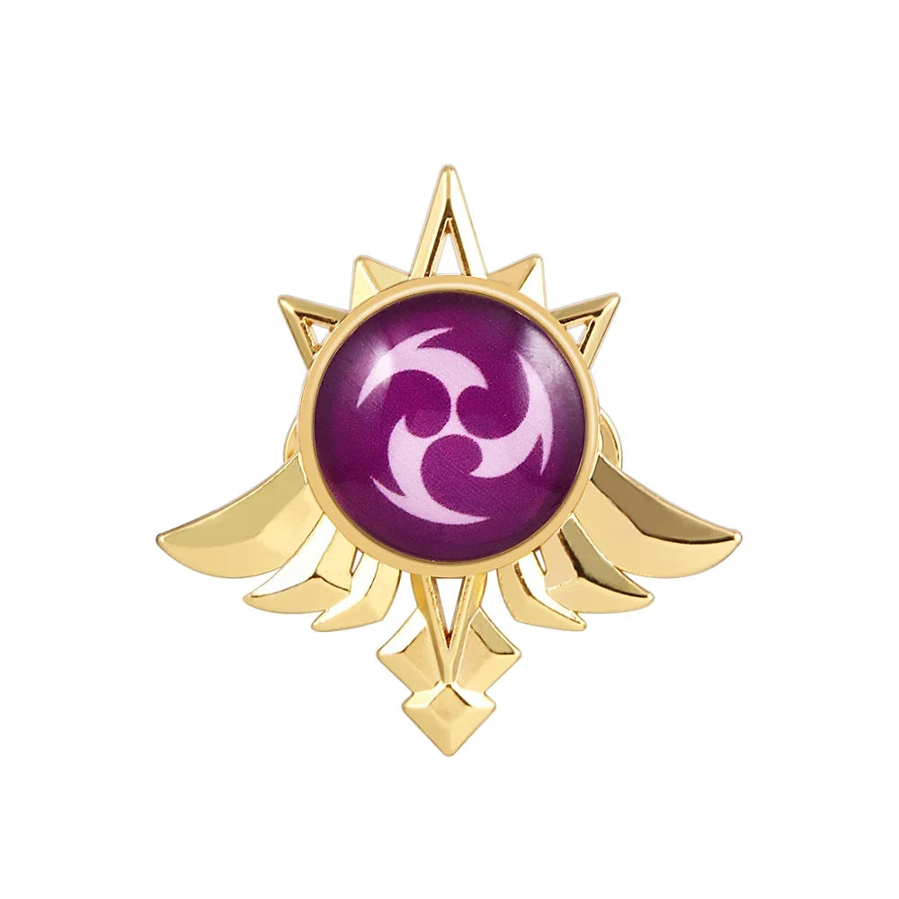 Genshin Impact Sumeru Vision Brooch Pins - Tighnari Collei Dori Nilou Element Badge Cosplay Lapel