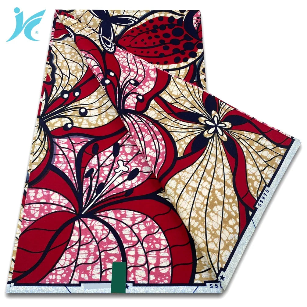 African Real Wax Print Fabric - 100% Cotton Ankara Sewing Material Wholesale Quality