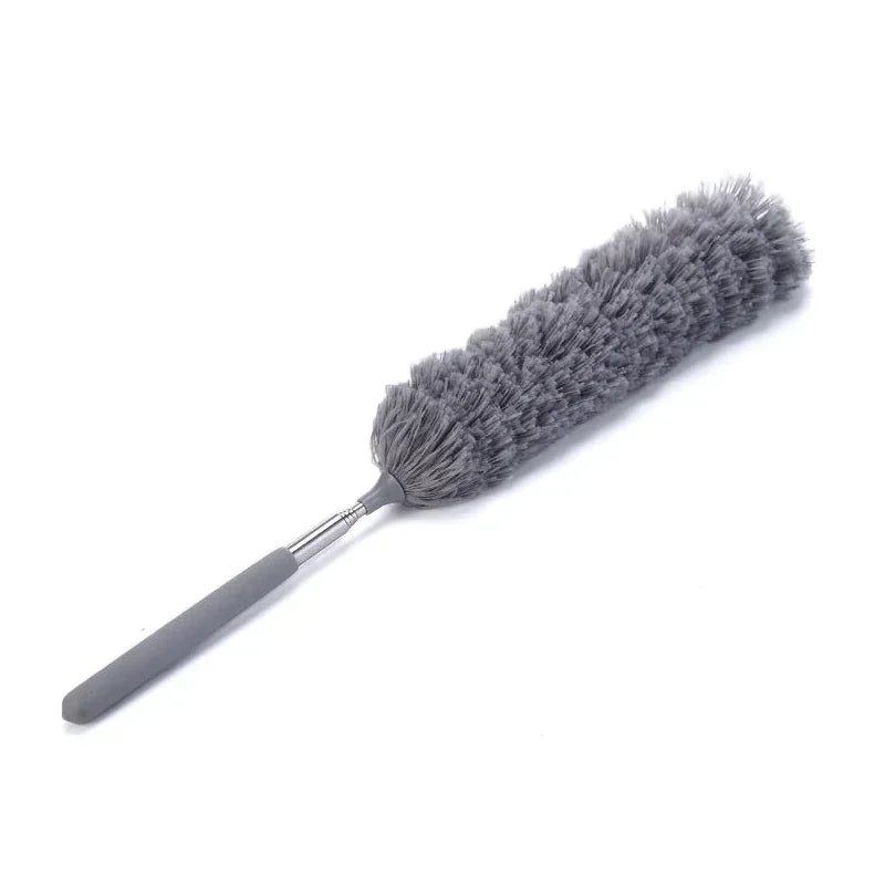 360° Electrostatic Dust Duster - Telescopic Flexible Microfiber Cleaning Brush with Stainless Steel Handle