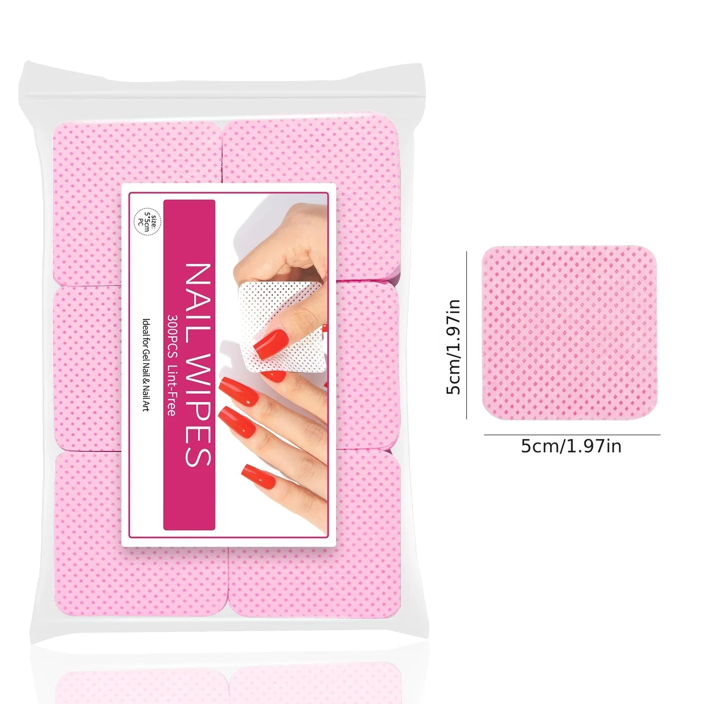 Nail Polish Remover Wipes – Non-Woven Nail Cleaning Pads for Women & Beauty Salon Use