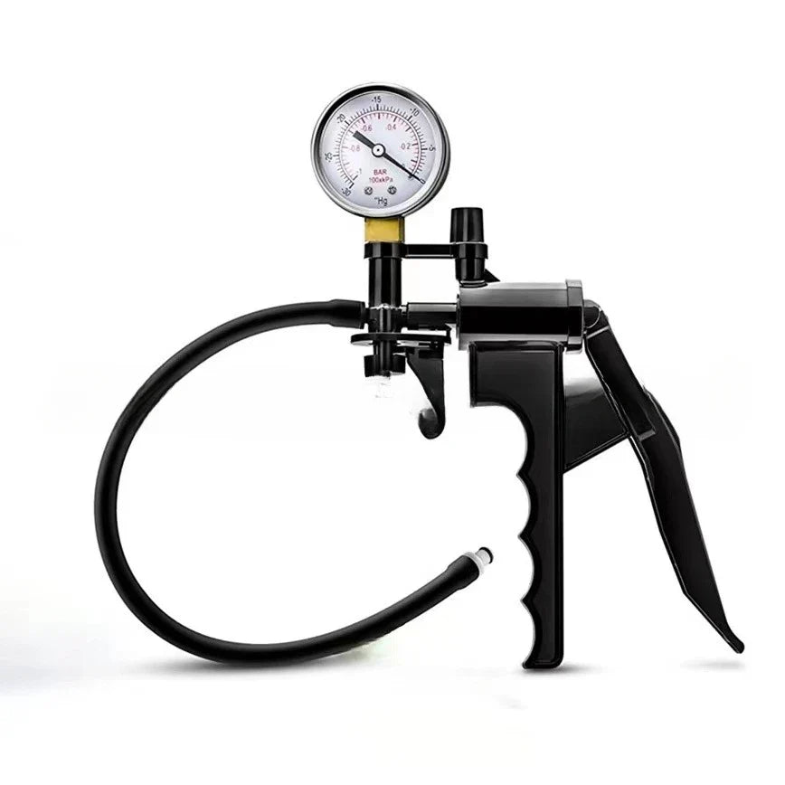 Electric Manual Vacuum Pump - Adult Negative Pressure Suction Device with Pressure Gauge for Personal Wellness Use