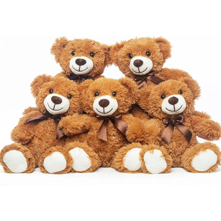 13.5in Teddy Bear Plush Toy - Cute Stuffed Animal Gift for Kids, Girlfriend, Christmas & Birthday