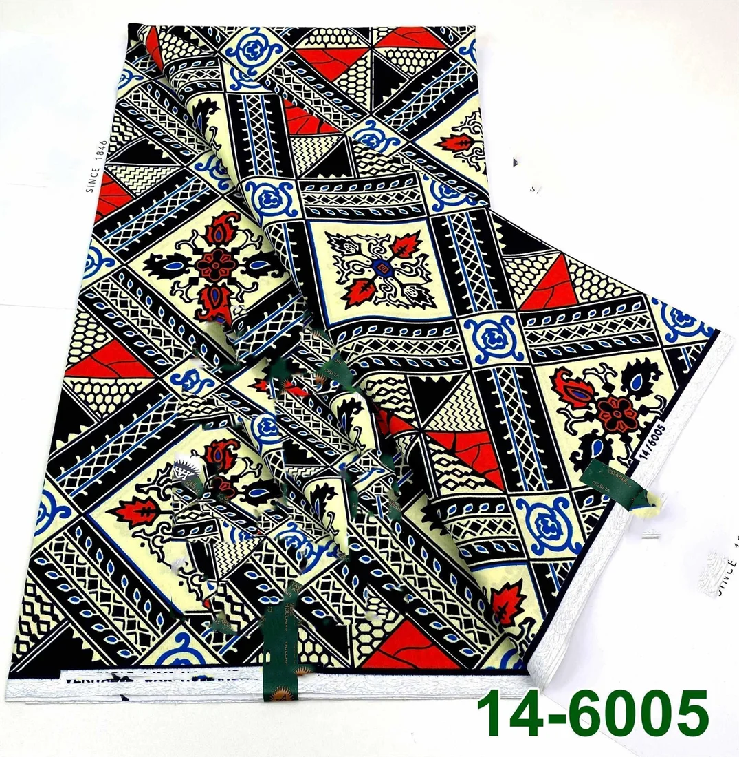 Latest Style Ankara Wax Print Fabric - 100% Cotton High Quality Soft African Real Wax Material