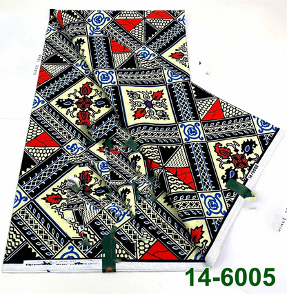 Latest Style Ankara Wax Print Fabric - 100% Cotton High Quality Soft African Real Wax Material