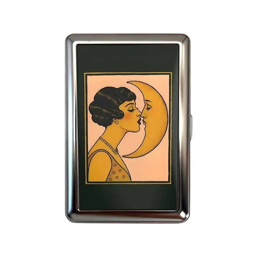 Vintage Metal Card Case - Easy Snap Multi-Function Card Holder with Versatile Compact Design