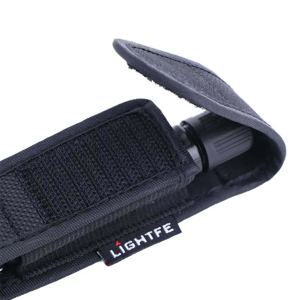 Molle Flashlight Holster - Nylon Tactical Torch Pouch Belt Holder for T305 T309 T410 Camping Outdoor EDC Tools