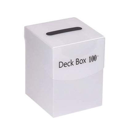 Trading Card Storage Box - 100+ Deck Game Card Carrying Case for Baseball Cards & Family Games
