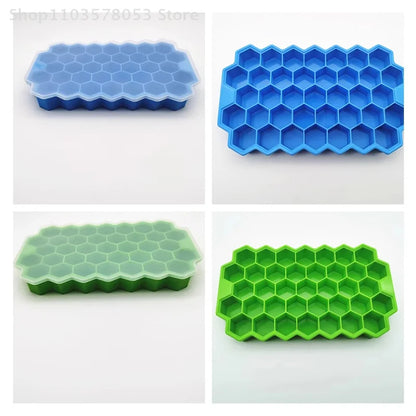 37-Grid Silicone Meatball Mold with Lid — Honeycomb Rice Ball Maker for Fish Balls, Beef Balls, and Kitchen Meat Tools