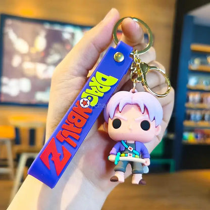 Dragon Ball Z Keychain – Super Saiyan Goku, Bulma, Broly, Piccolo & Majin Buu Car Pendant Toy Gift for Kids