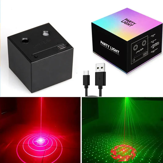 Mini LED Stage Light - Rechargeable Colorful Disco Lamp for Car, Camping, Party, DJ & Holiday Decoration