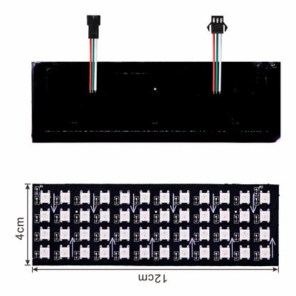 WS2812B RGB LED Pixel Display – 4x12, 8x8, 16x16, 8x32 Individually Addressable, Flexible Programmable 5V Screen