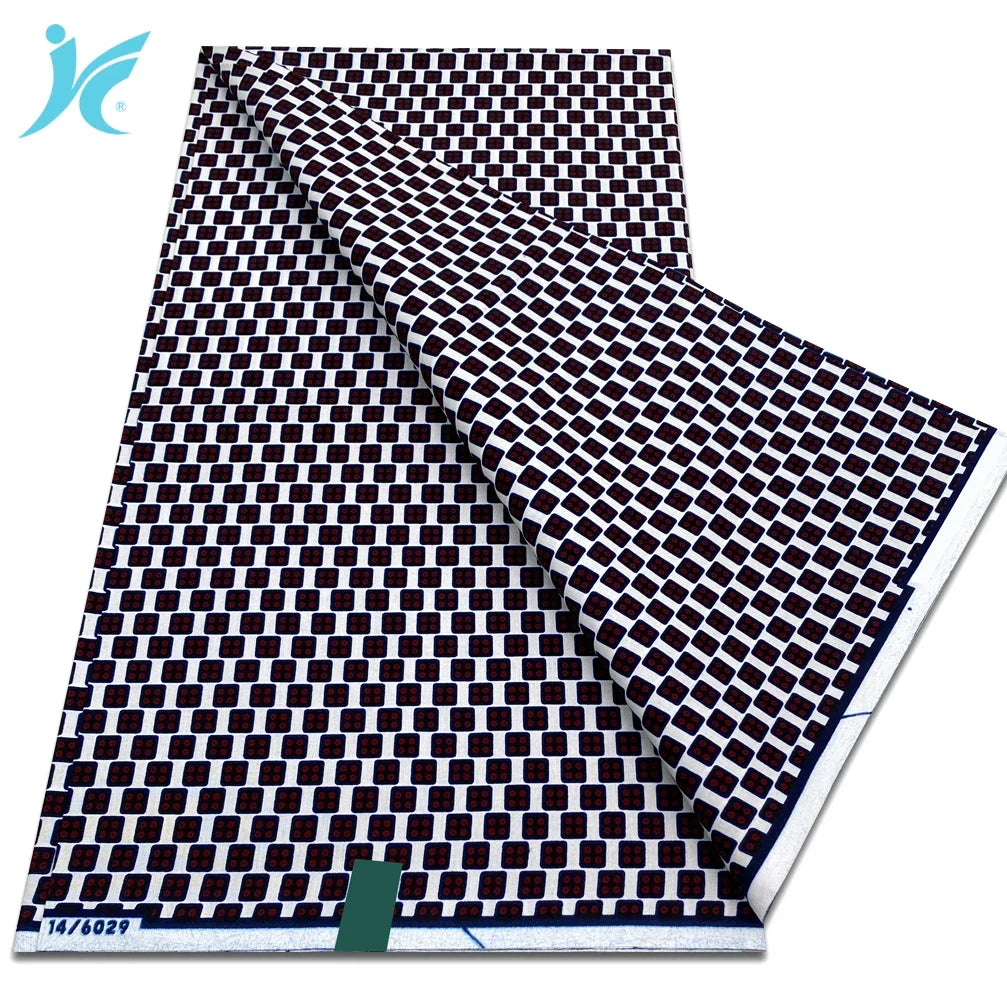 2026 African Real Wax Fabric - 100% Cotton Nigerian Ankara Dutch Batik Sewing Cloth
