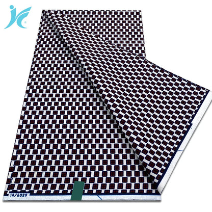 2026 African Real Wax Fabric - 100% Cotton Nigerian Ankara Dutch Batik Sewing Cloth