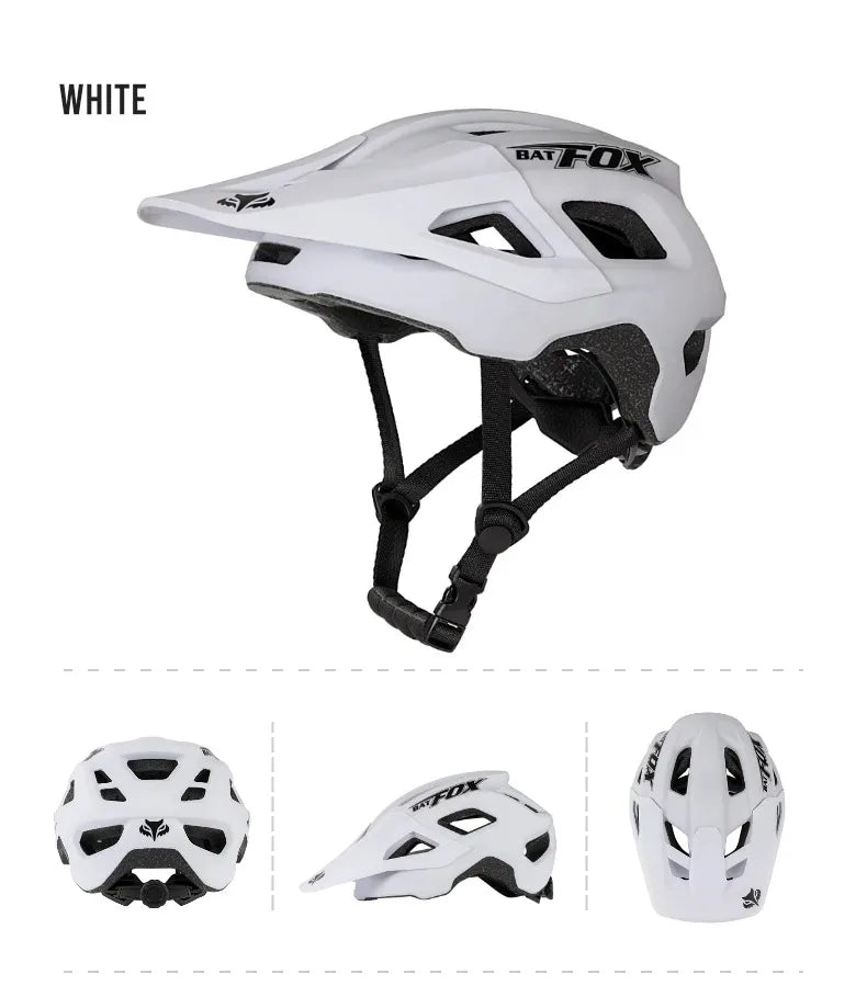 BATFOX Ultralight Bike Helmet – Molded Mountain & Road Helmet for Men, DH AM Cycling Equipment, Casco Ciclismo Bicicleta