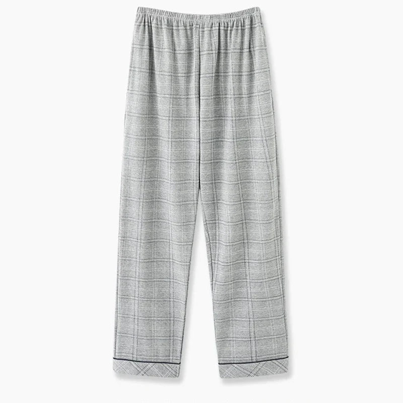 Men’s Plaid Pajama Pants - Soft Breathable Casual Lounge Trousers for Sleepwear & Nightwear