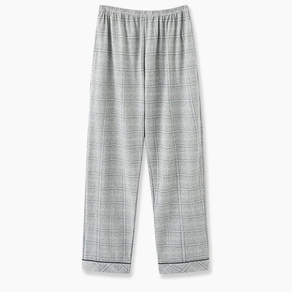 Men’s Plaid Pajama Pants - Soft Breathable Casual Lounge Trousers for Sleepwear & Nightwear