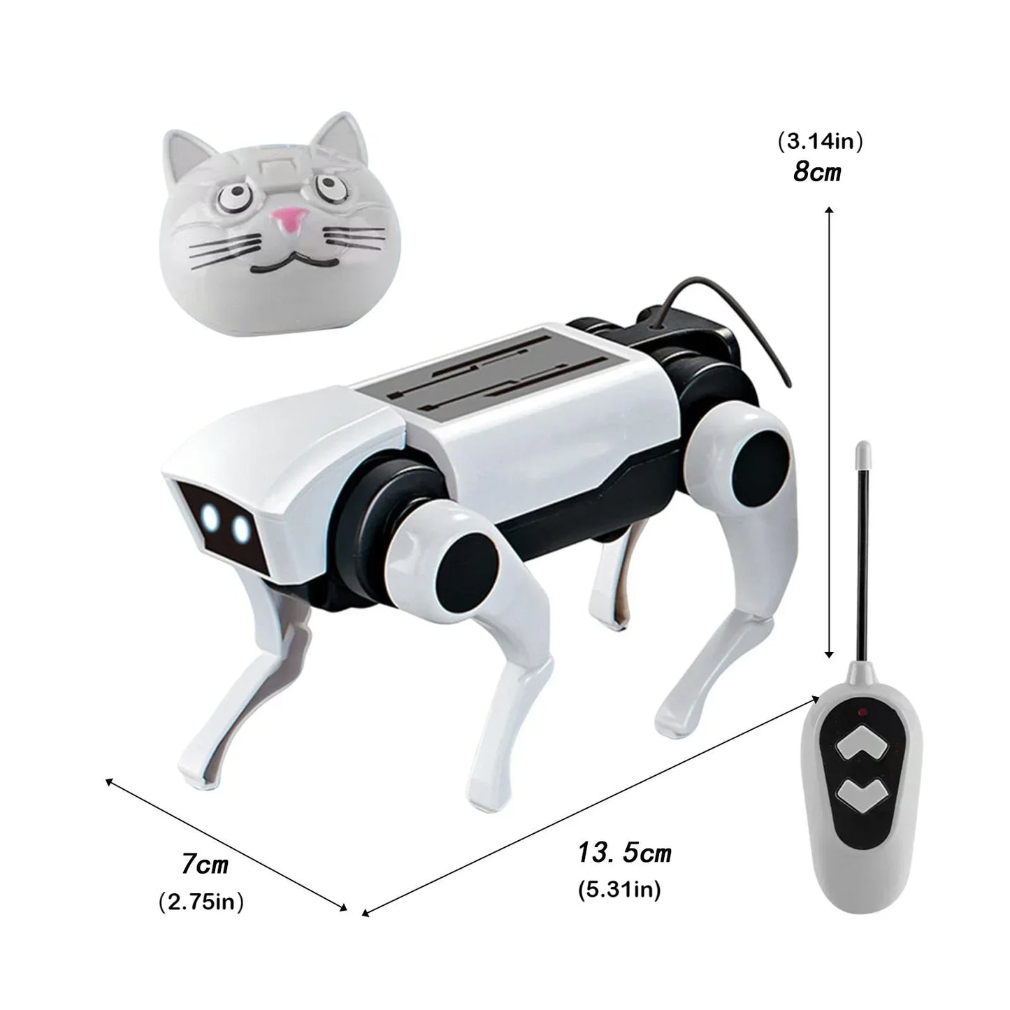 RC Robot Mechanical Dog Toy – DIY Assembly Remote Control Science Kit for Kids, Educational Electric Toy Gift for Boys