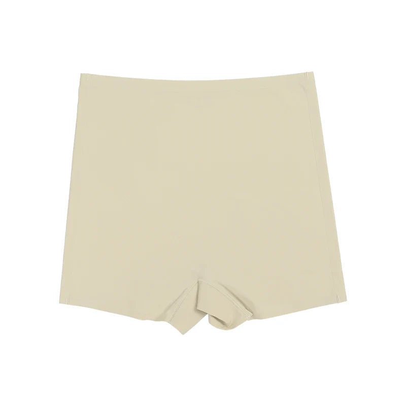 Seamless Ice Silk Biker Shorts - Women’s Stretchy Yoga Leggings Boxer Style Sports Shorts for Everyday Comfort