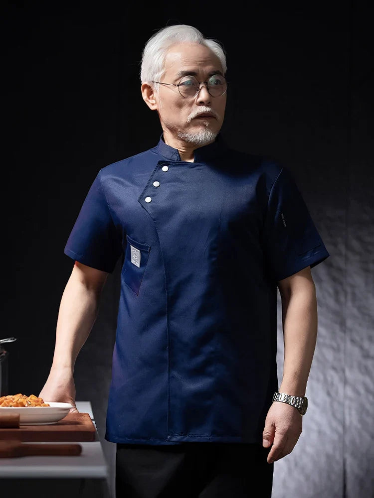 Catering Chef Work Shirt - Restaurant Kitchen Uniform T-Shirt for Cooks, Bakers & Hospitality Staff