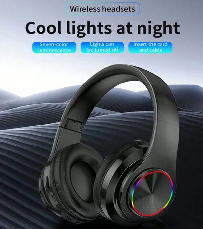 B39 Wireless Bluetooth Headphones - Noise Cancelling Stereo Headset with Microphone for Gaming & Sport