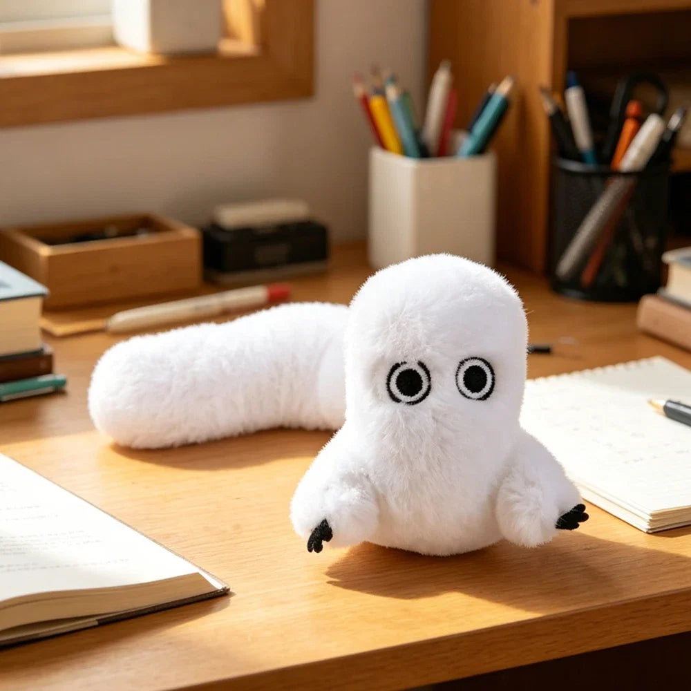 Fudeworm Plush Toy - Fluffy Shapeable Anime Stuffed Doll for Fans, Home Decor and Birthday Gifts