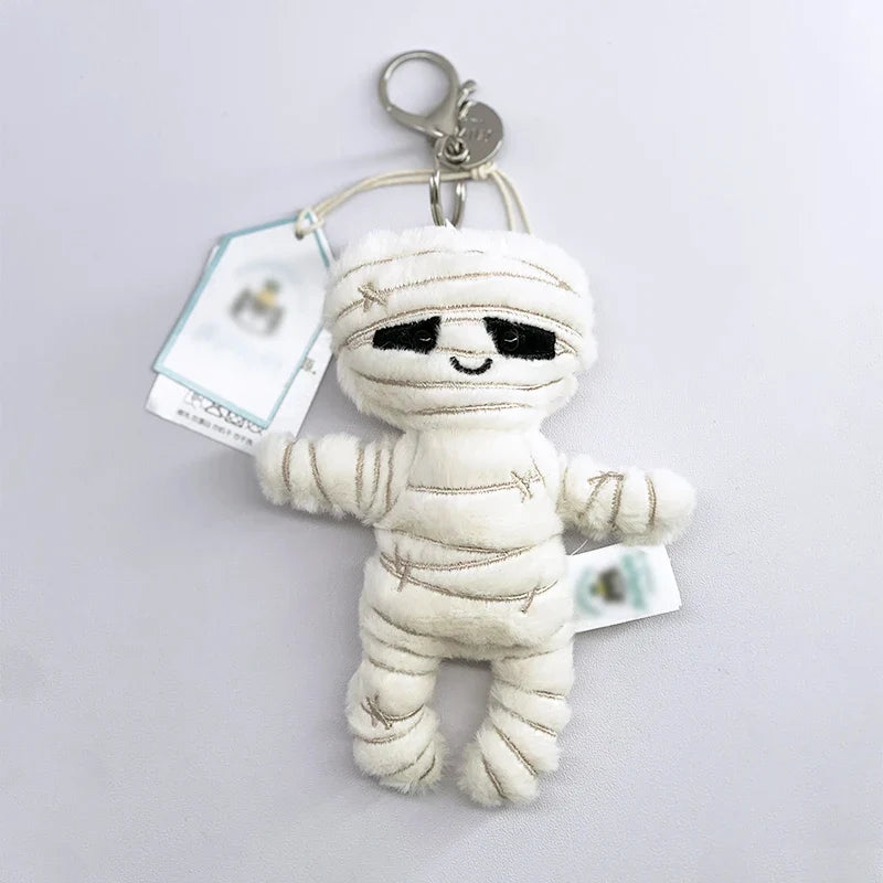 Cute Golf Ball Plush Keychain - Grape Jellyfish Hippo Elephant Bag Charm Mini Plush Toy Collection