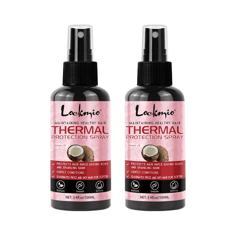Thermal Hair Protection Spray - Heat Protector Serum for UV Damage Defense, Moisturizing & Nourishing Hair Care
