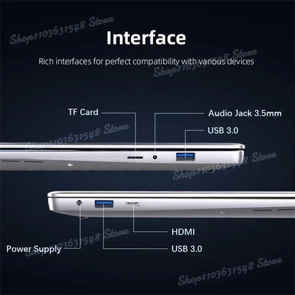 2024 Ultra Slim 14.1 Inch Intel Core i7 Laptop - i7-7500U, Windows 11, 16GB RAM, 1TB/2TB SSD, 1920x1080 Portable Notebook