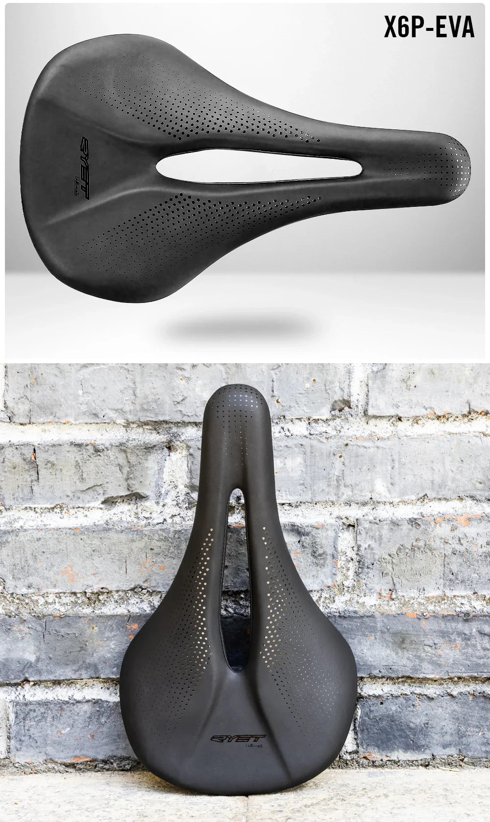 RYET 3D Printed Carbon Bike Saddle — 140/143mm Lightweight Road & MTB Cycling Seat with EVA Cushion