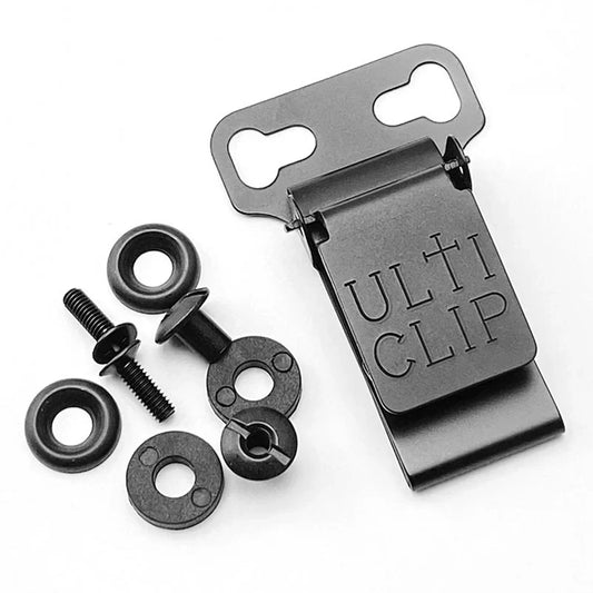 Universal Knife Sheath Belt Clip - Stainless Steel K-Sheath Holster Back Clip for Outdoor EDC Gear