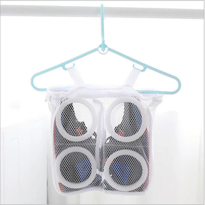 Portable Mesh Shoe Laundry Bag – Washing Machine Safe, Anti-Deformation Shoe Storage & Clothes Organizer