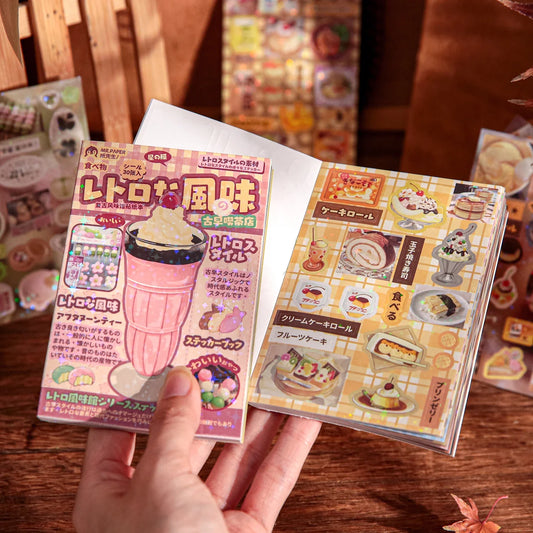 Mr. Paper Vintage Flavors Sticker Book - 30 Sheets Creative DIY Scrapbooking & Album Decoration Collection