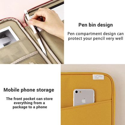 Tablet Handbag Case 9-11 inch: for iPad Air 4/5, Pro 11, Mini 5/6, XiaoMi, Samsung, Huawei, Lenovo - Shockproof Pouch Bag