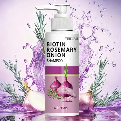 Biotin Rosemary Onion Shampoo - Strengthening Hair Care Formula for Root Support, Moisture & Thicker Looking Hair