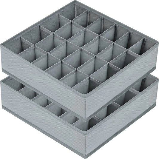 Underwear & Sock Storage Organizer Box – Bra, Socks & Clothing Drawer Divider for Wardrobe & Cabinet Organization System