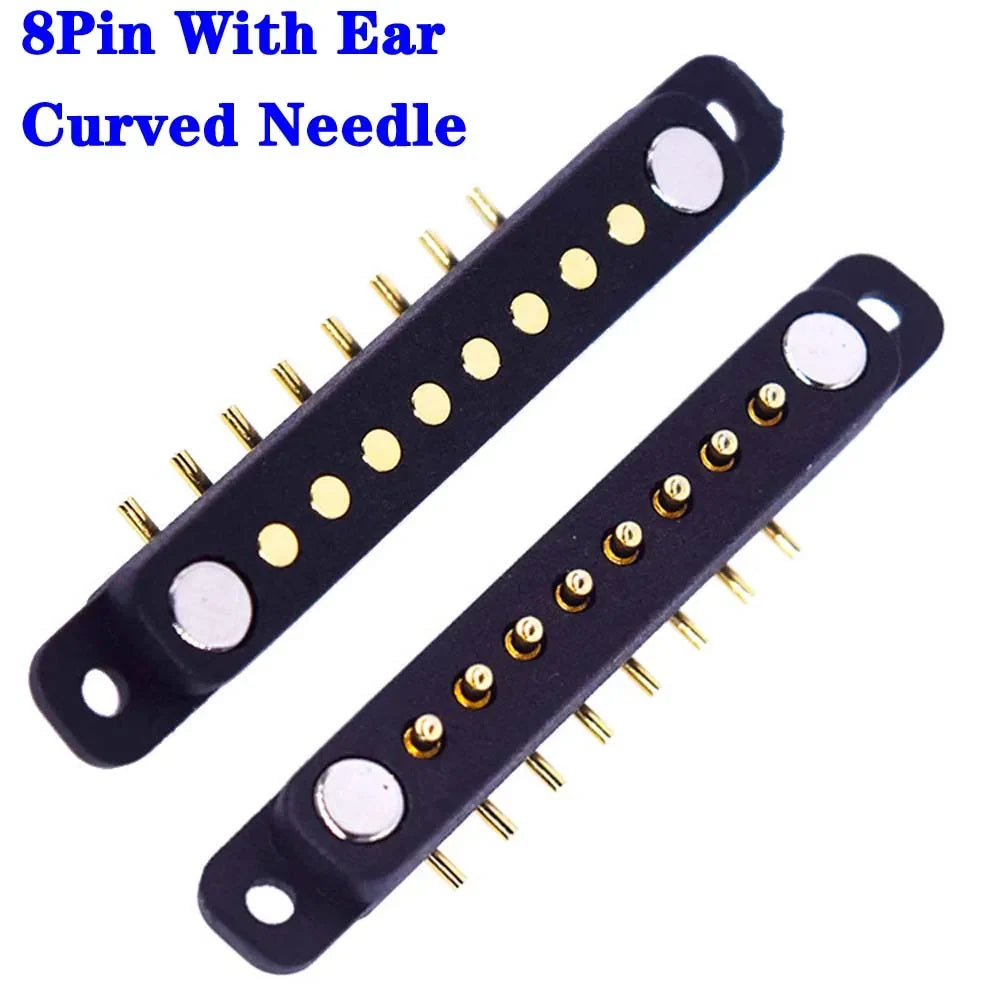 Magnetic Pogo Pin Connector - 2-10 Pin Spring Loaded Male Female DC Power Socket with 2.54/4.0/2.8mm Pitch
