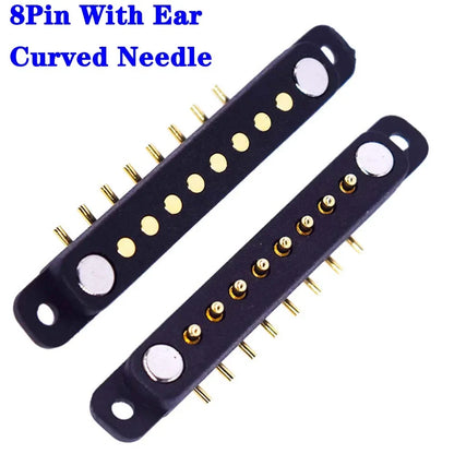 Magnetic Pogo Pin Connector - 2-10 Pin Spring Loaded Male Female DC Power Socket with 2.54/4.0/2.8mm Pitch