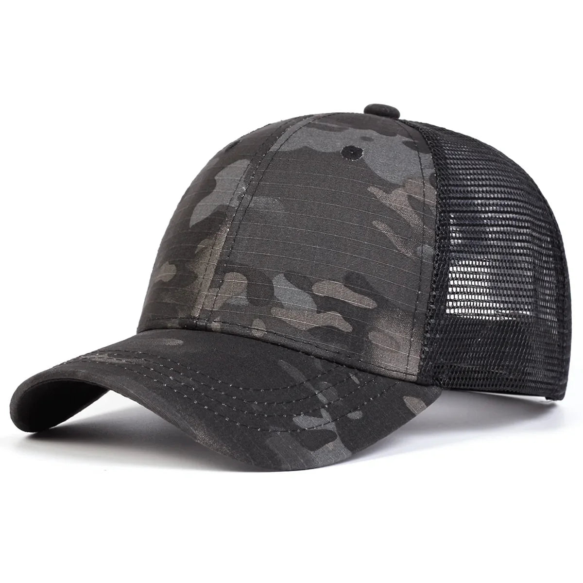 Men’s Mesh Baseball Cap - Breathable Outdoor Sports Sunshade Hat with Adjustable Duckbill Design