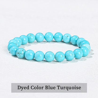 Natural Stone Beaded Bracelet - Obsidian, Fluorite & Quartz Healing Stretch Jewelry for Men & Women