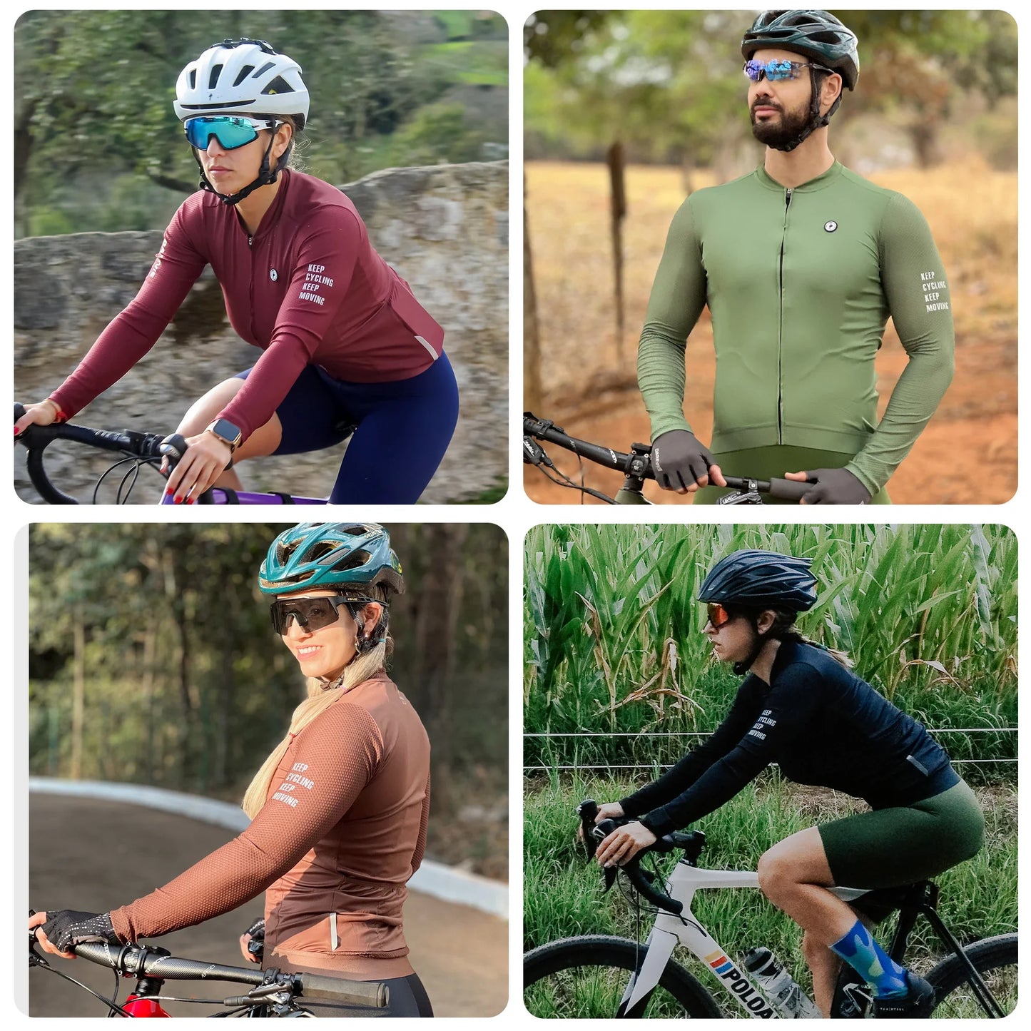 DAREVIE Long Sleeve Cycling Jersey — Pro Aero Slim Fit with 3D Bubble Mesh for Men & Women