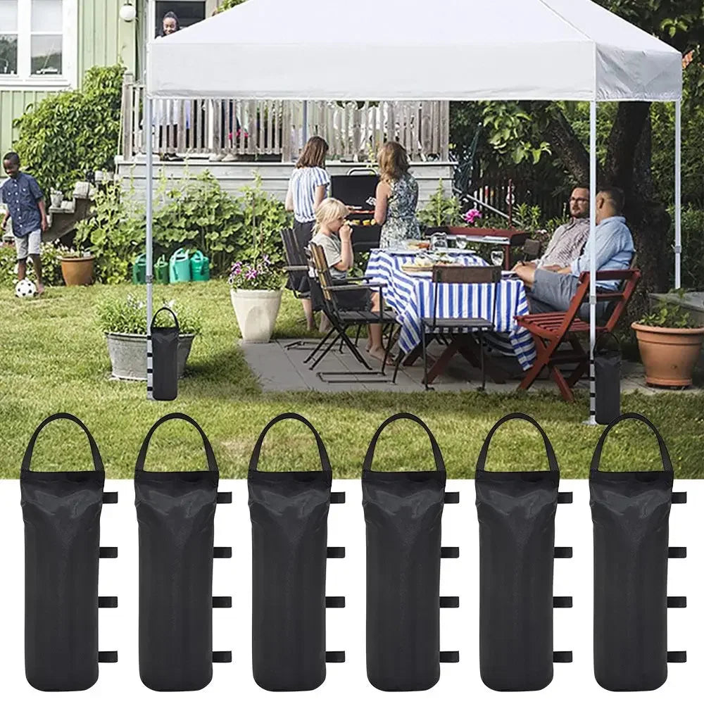 4Pcs Camping Tent Sandbags - 600D Oxford Fabric Waterproof Leg Weights for Gazebos & Canopies