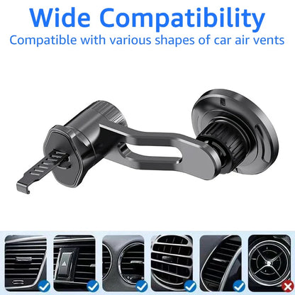 Untoom Magnetic Car Phone Holder for MagSafe – Strong Magnet Air Vent Mount for iPhone 15/14/13 Series & Xiaomi